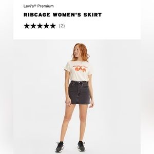 Levi’s Ribcage Denim Skirt NWOT